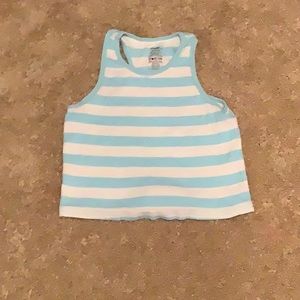 Blue and white George tank 10-12
